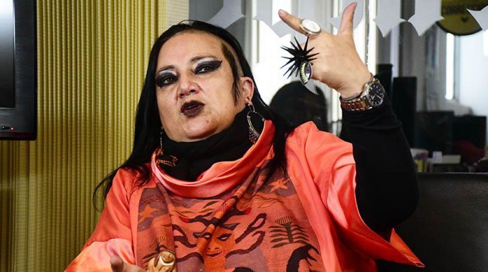 La activista María Galindo en una entrevista. 