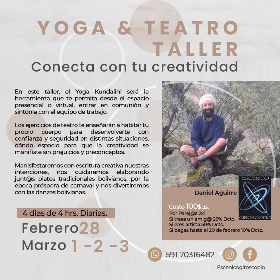 El yoga y el teatro son una necesidad en tiempo de pandemia