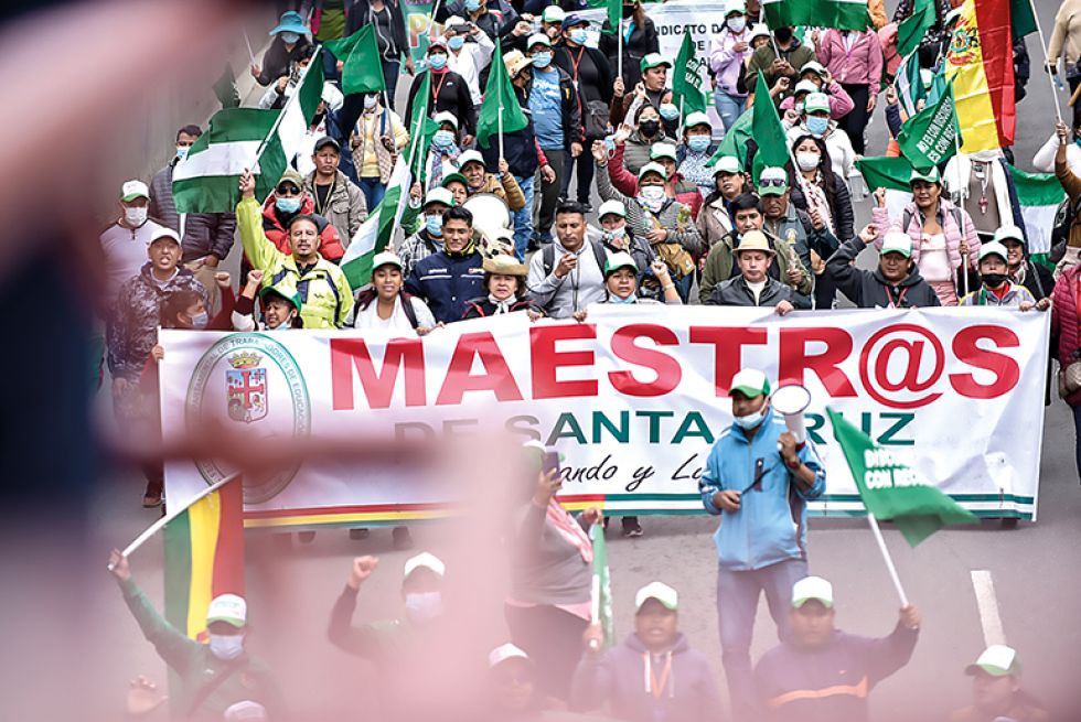 PROTESTA. Anuncian marchas en todo el país este miércoles y un paro de 24 horas el viernes.