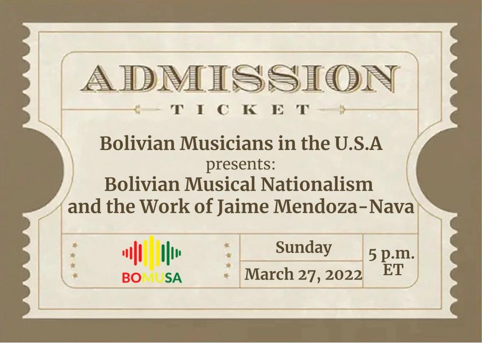 Invitación a Bolivian Music Nationalism and the work of Jaime Mendoza Nava