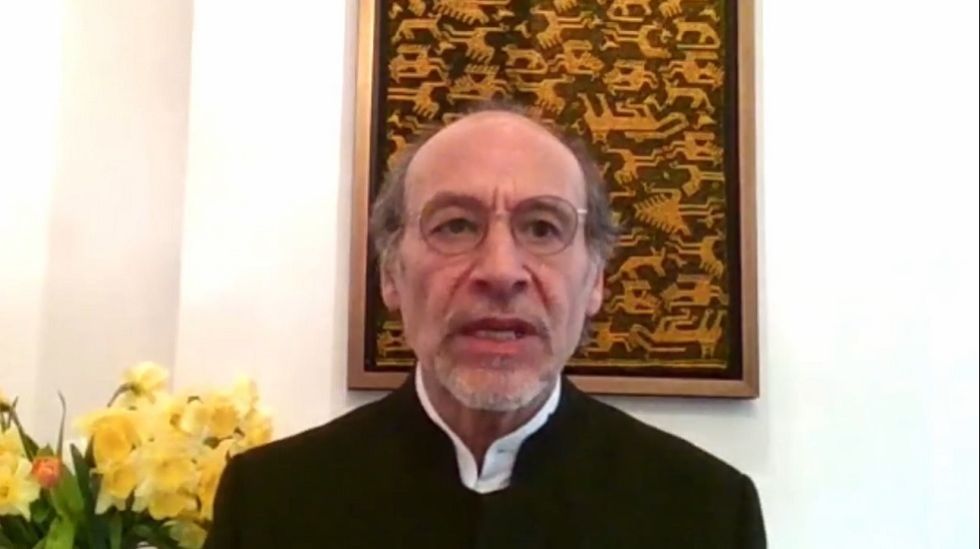 El embajador de Bolivia en los Países Bajos y agente ante la CIJ, Roberto Calzadilla.