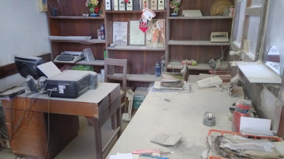 Así quedaron las instalaciones de la radio Juan XXIII de San Ignacio de Velasco.