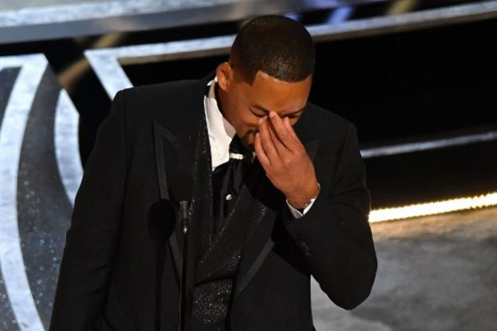 Will Smith durante la 94ª entrega de los Oscar; recibió el premio al Mejor Actor en un papel principal por