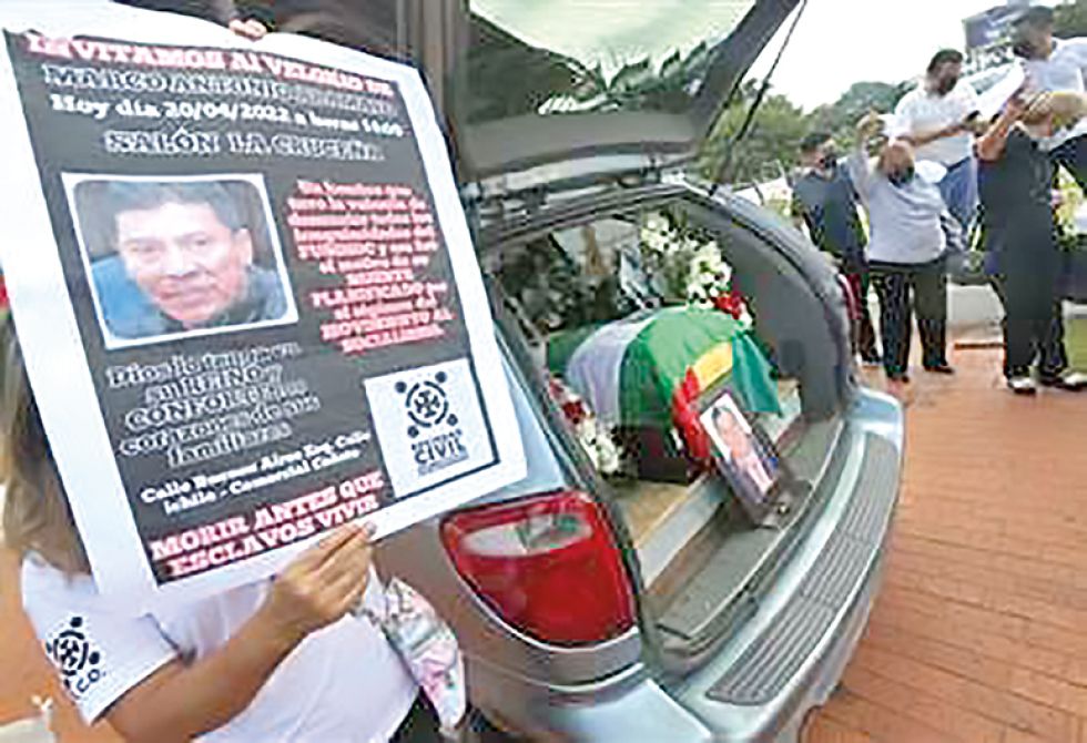 PERSEGUIDO. El exdirector del Fondo Indígena, Marco Antonio Aramayo, fue enterrado en Santa Cruz.