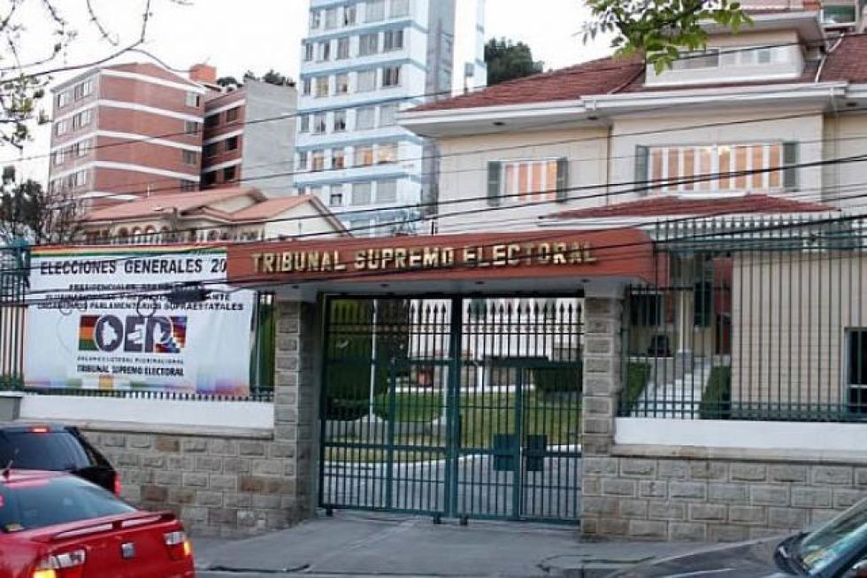 Imagen referencial. Frontis del TSE, en la sede del Gobierno.
