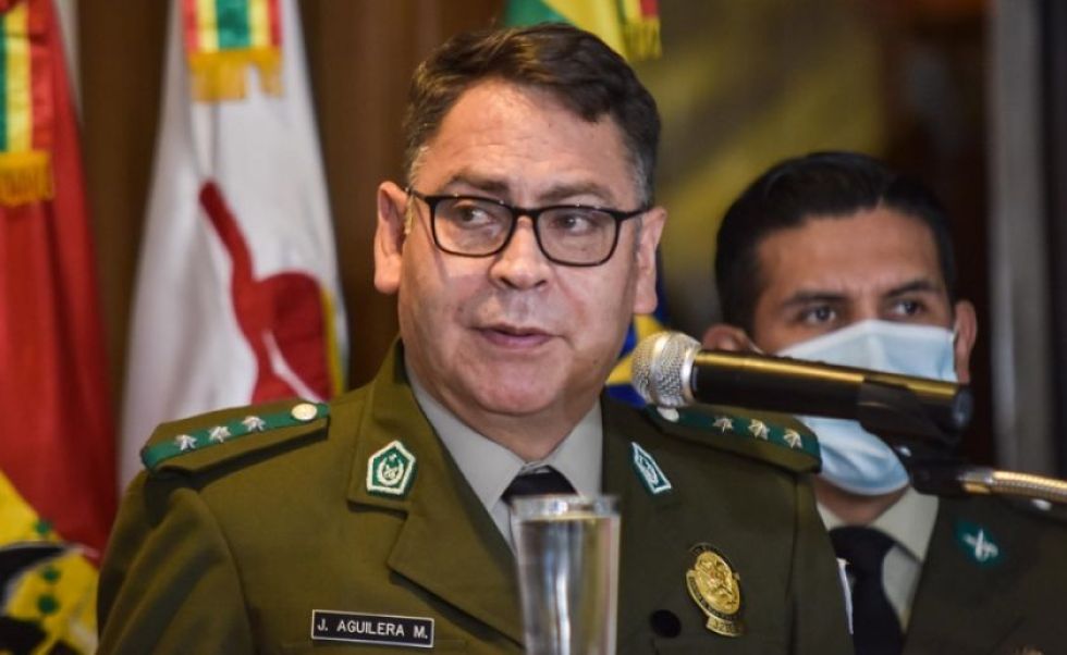 Una imagen de archivo del comandante de la Policía, general Jhonny Aguilera.