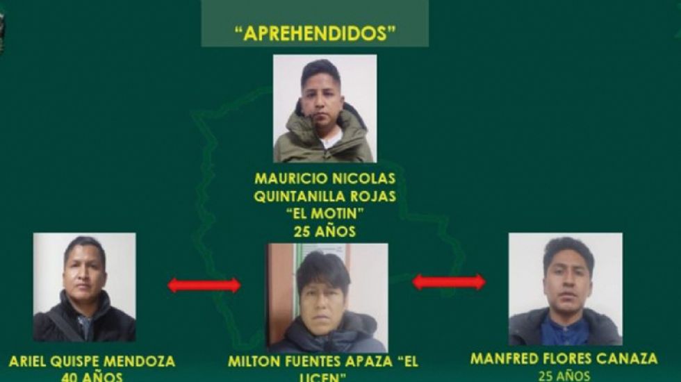 POTOSÍ. Los aprehendidos que, por disposición judicial, pasan preventivamente a la cárcel Cantumarca.