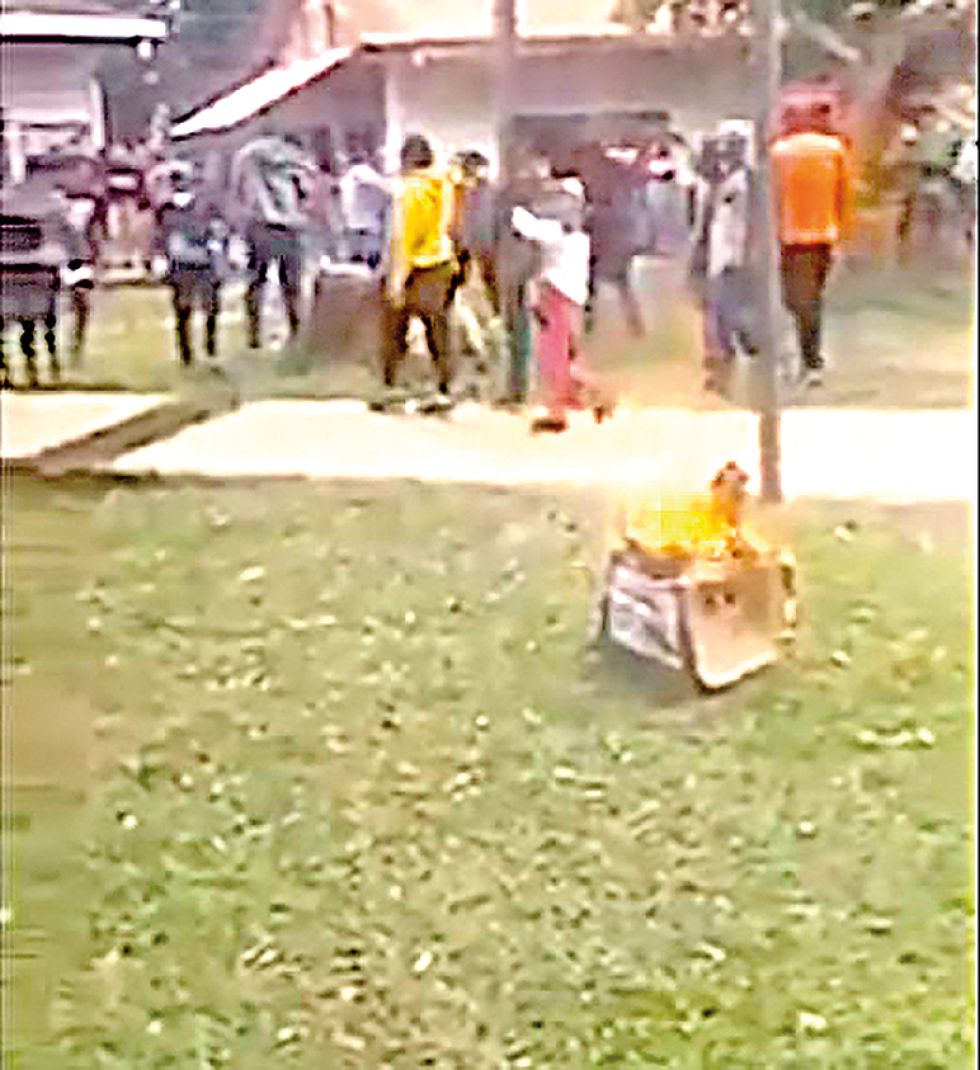 BENI. Los enfrentamientos de ayer en la Universidad Autónoma José Ballivián (UABJB).