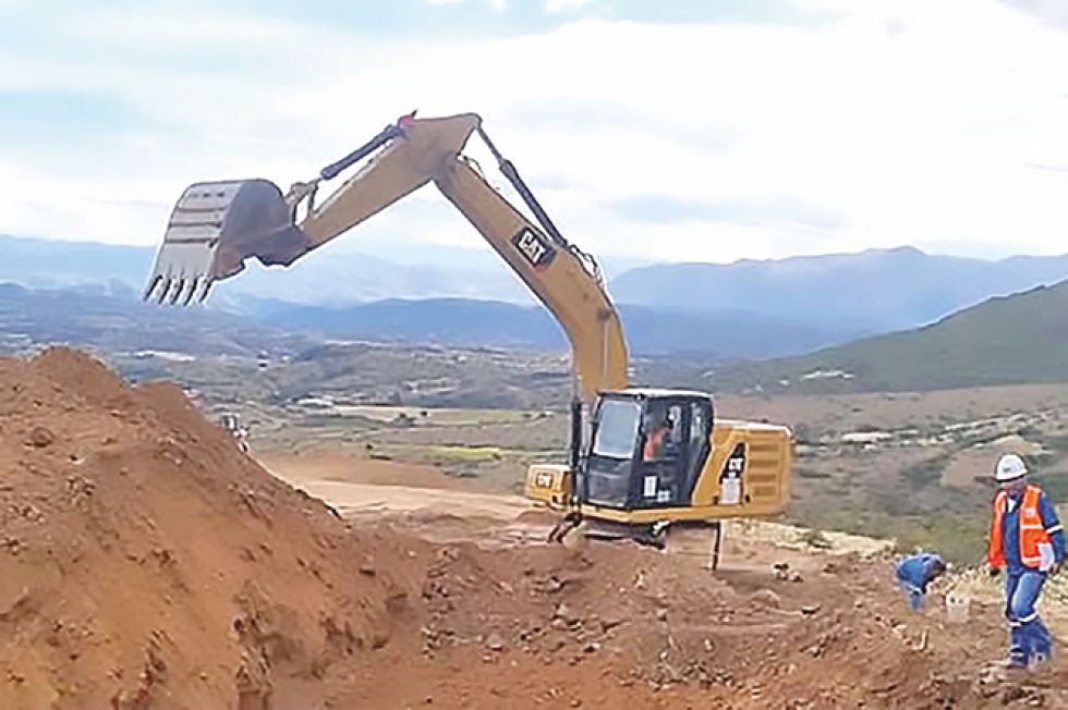 OBRAS. Los trabajos preliminares en la doble vía a Yamparáez están en plena ejecución.