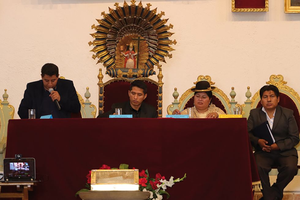 ACTO. La sesión de la Cámara de Senadores en la Casa de la Libertad contó con la participación del 100% de los representantes de los nueve departamentos.