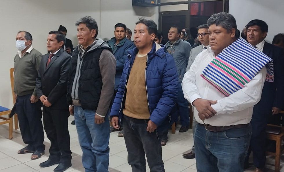 Los cinco nuevos subalcaldes de Sucre. 