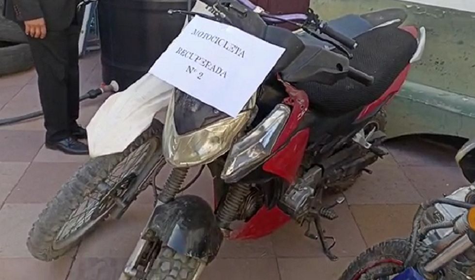 Las motocicletas recuperadas están en el Comando departamental de la Policía.