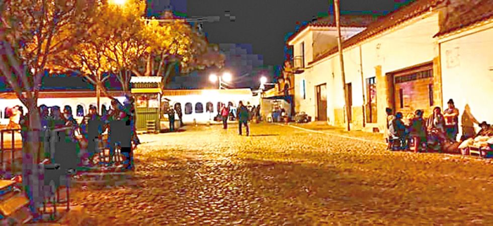 FESTIVIDAD. El control en la zona de La Recoleta, donde se celebra la fiesta de San Pedro.
