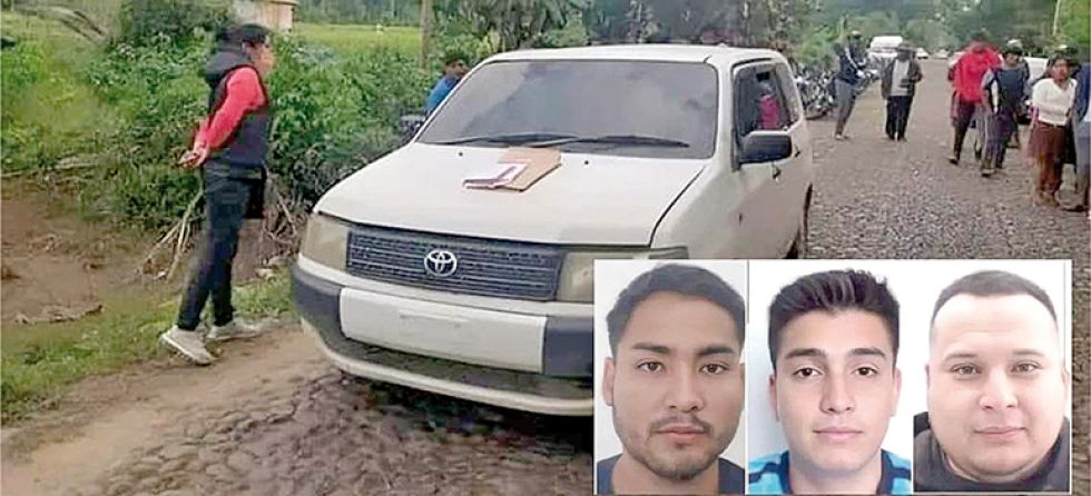 ASESINATO. Los tres cuerpos sin vida fueron hallados en un vehículo en la carretera a Ivirgarzama.