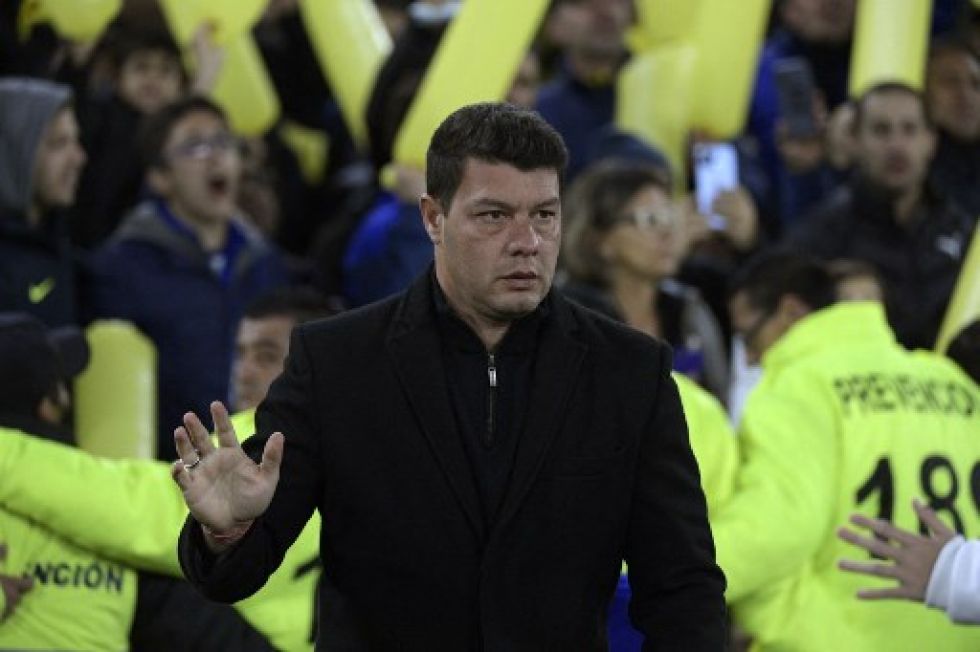 Sebastián Battaglia, durante el partido de vuelta de los octavos de final de la Copa Libertadores entre Boca Juniors y Corintios.