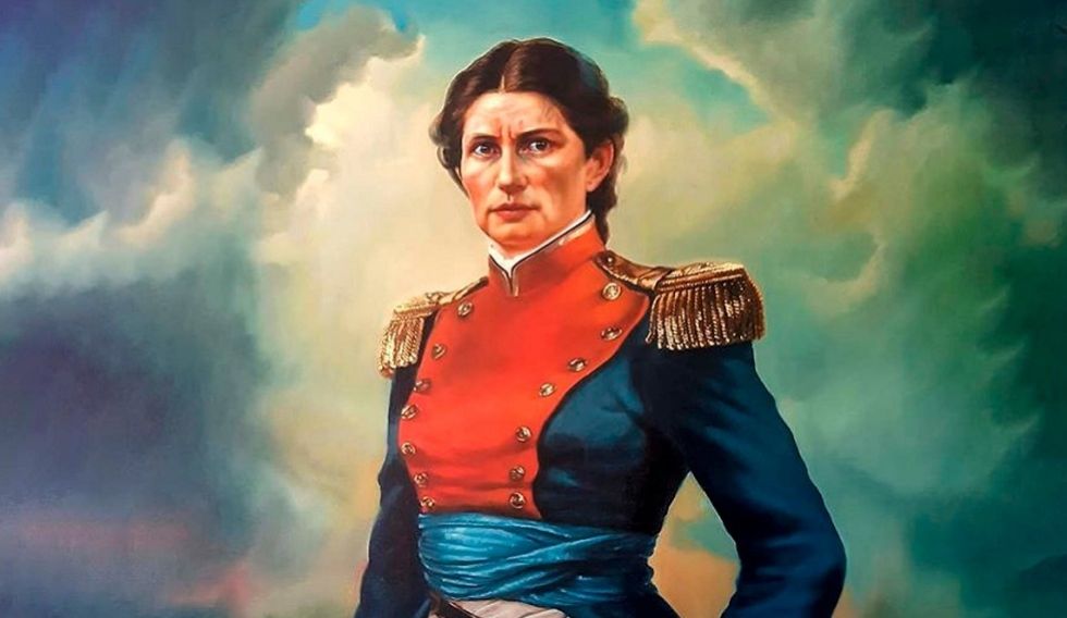 La imagen de Juana Azurduy publicada por varias instancias del Gobierno nacional.
