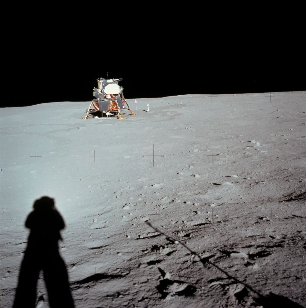 Con esta fotografía la NASA rememora los 53 años del aterrizaje del Apolo 11 a la superficie lunar.