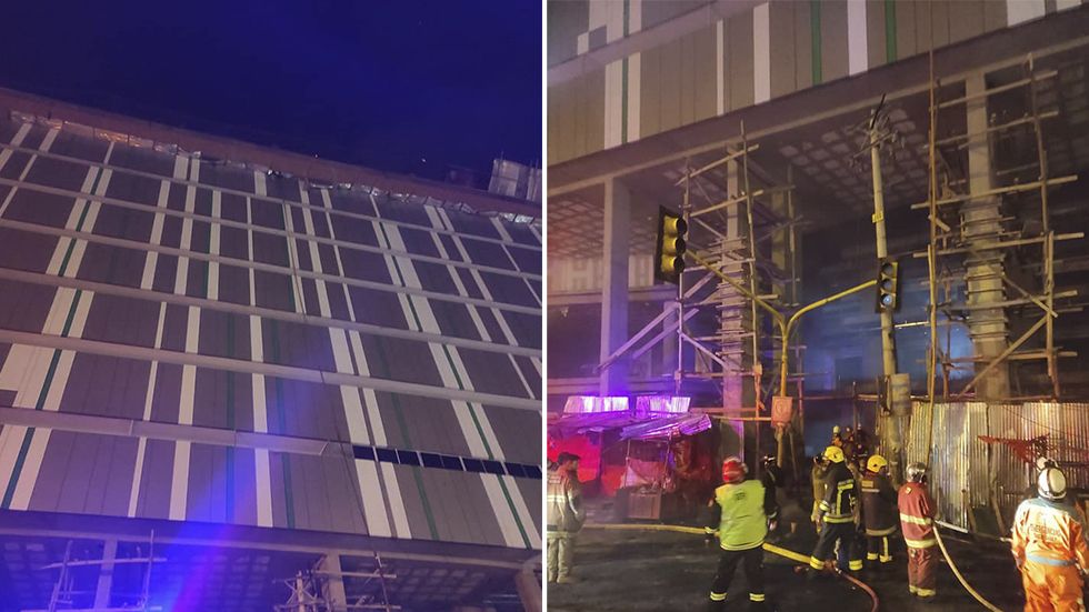El incendio fue apagado, según las imágenes que compartió el Ministro de Gobierno.