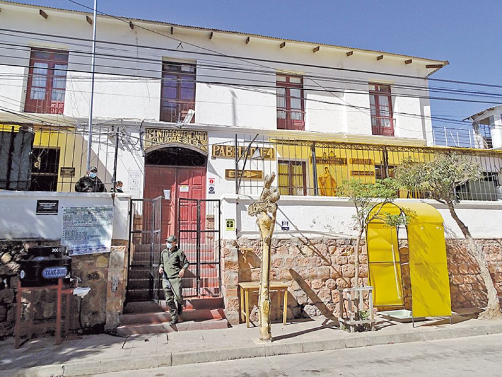 SUCRE. En la cárcel San Roque, el domingo, se registró el escape de este privado de libertad.