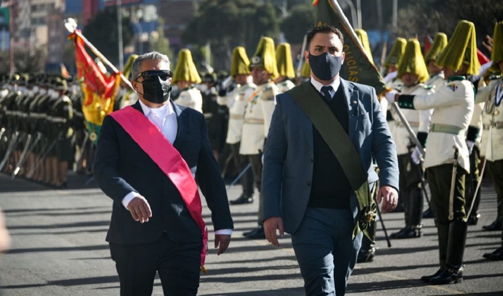 Una aparición anterior de los ministros Edmundo Novillo y Eduardo del Castillo.