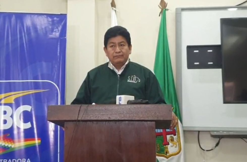 Edgar Montaño en conferencia de prensa este lunes.