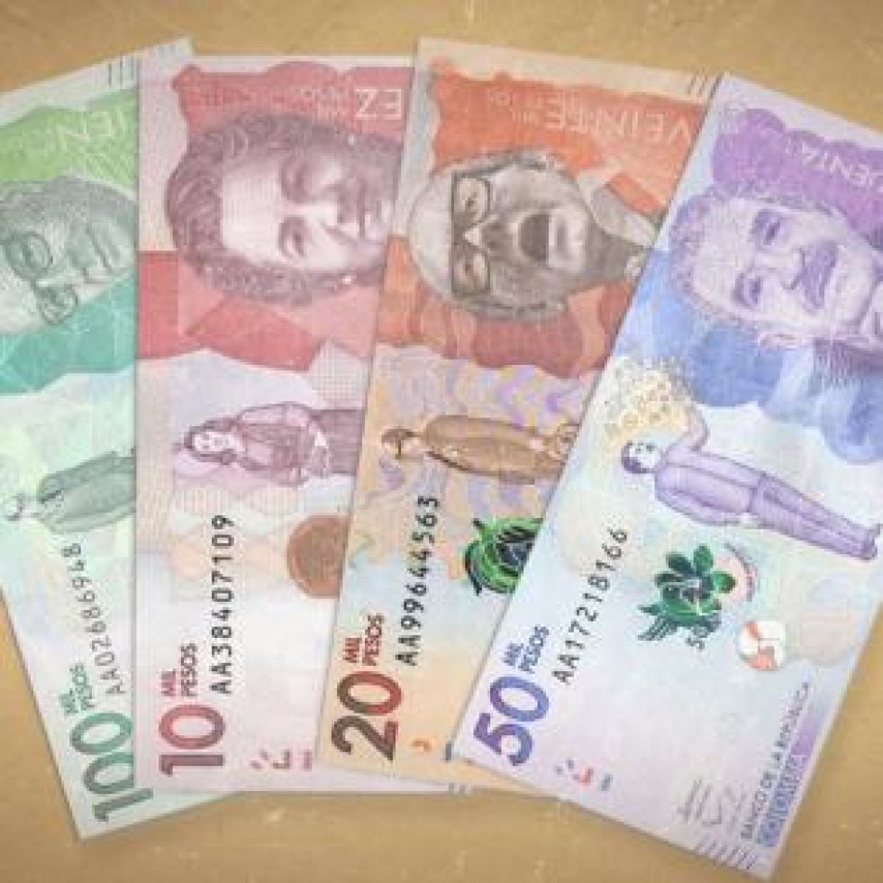 Imagen referencial. Billetes colombianos.