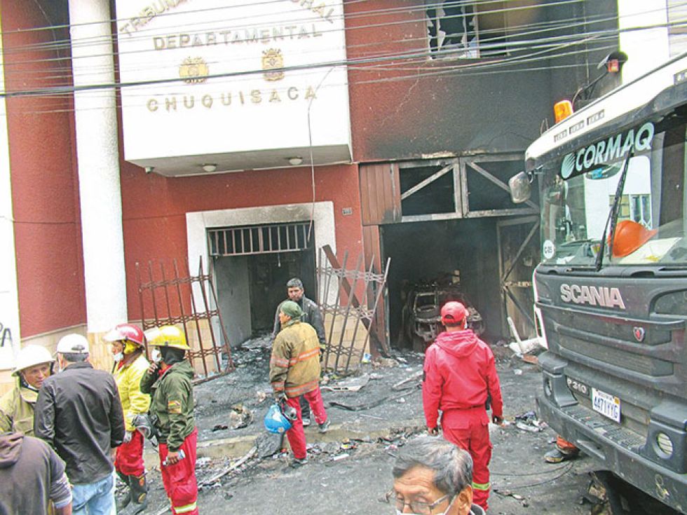 INVESTIGACIÓN. En noviembre se cumplen tres años de la quema y el edificio está abandonado.