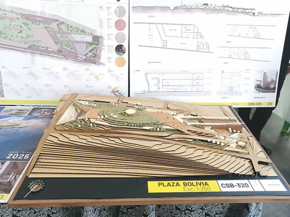 BICENTENARIO. Una de las propuestas de edificación de la plaza Bolivia en el concurso.