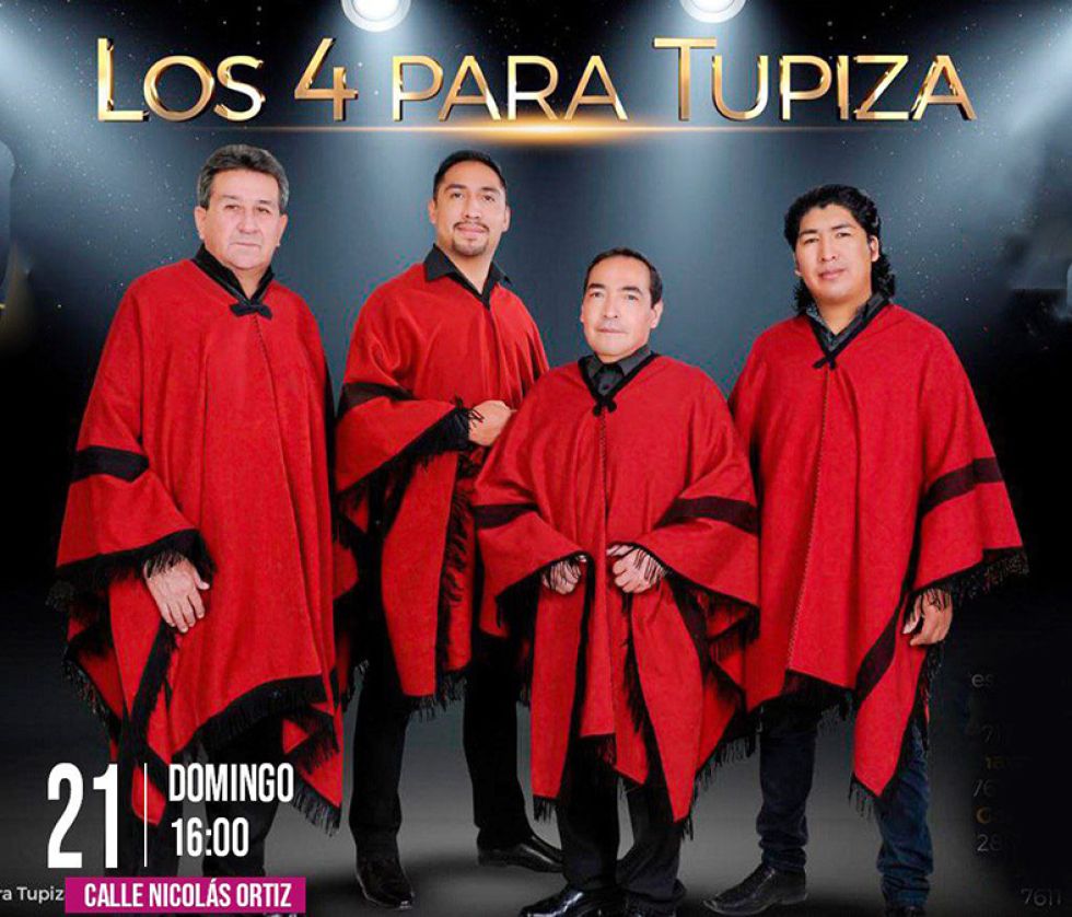 El plato fuerte de la tarde es la música de la agrupación “Los cuatro para Tupiza” en la calle Nicolás Ortiz.