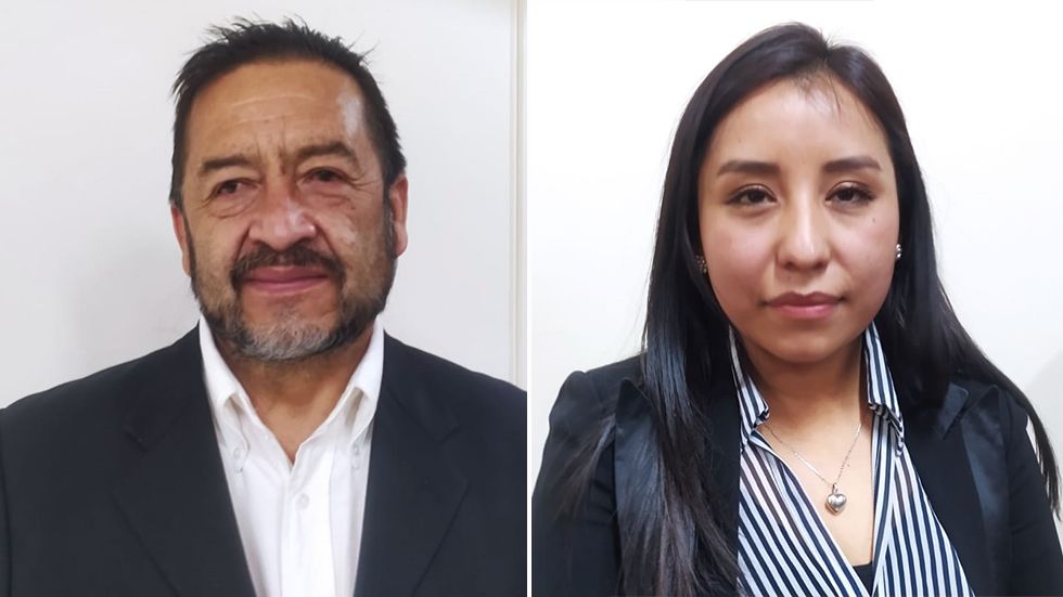 José Lambertín y Marisol Llanos, los nuevos secretarios de la Alcaldía de Sucre.