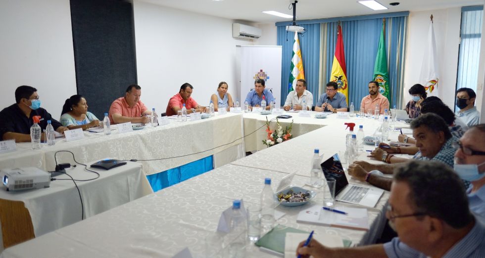 La mesa técnica en Trinidad, con la que se cerró la socialización.
