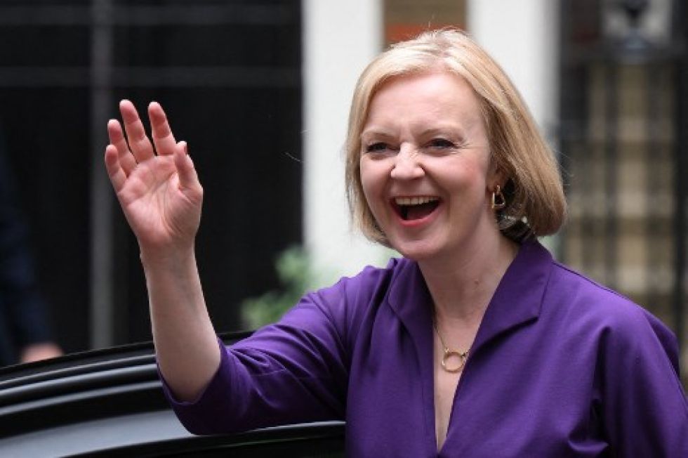 La nueva líder del Partido Conservador y primera ministra entrante, Liz Truss,.