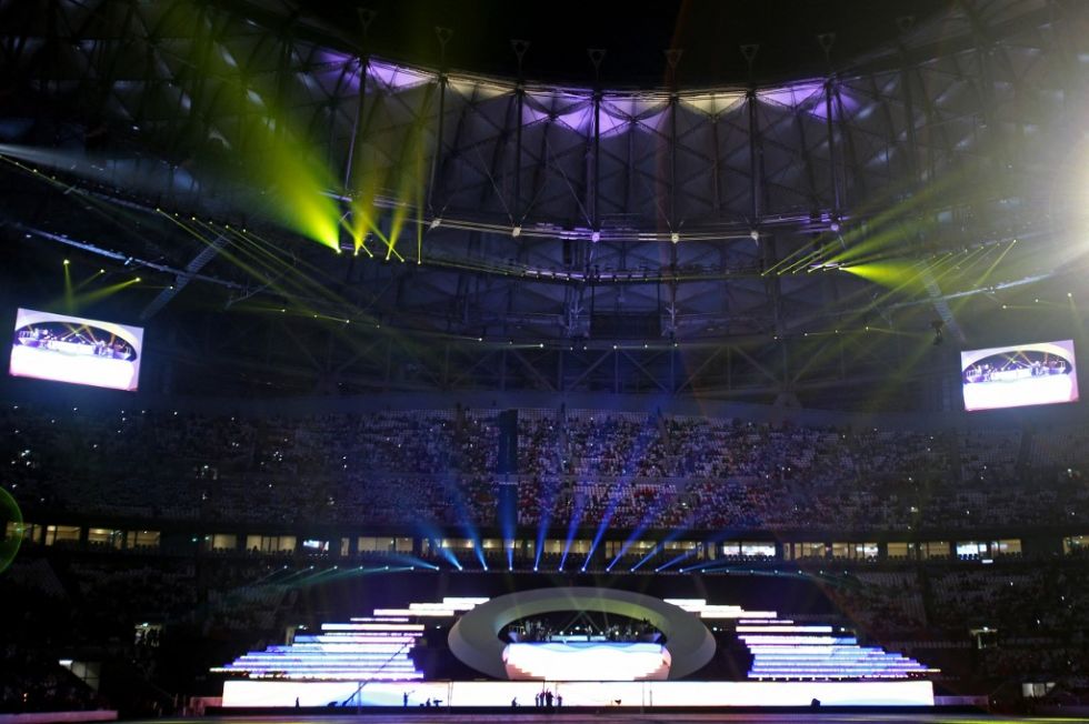 La inauguración del estadio Lusail en Catar, sede del Mundial..