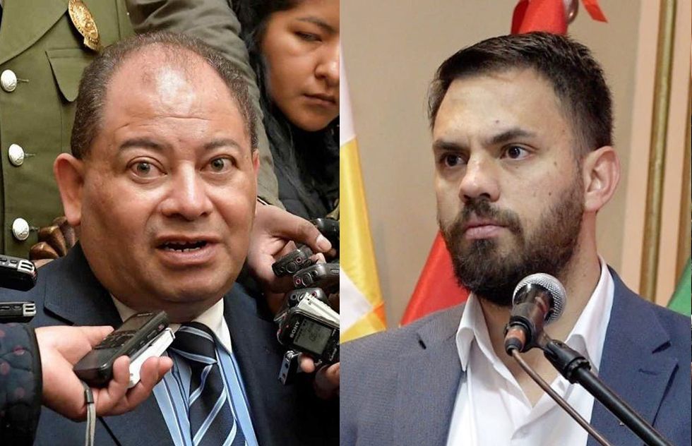 El exministro de Gobierno Carlos Romero, y el actual titular de esta cartera, Eduardo del Castillo.