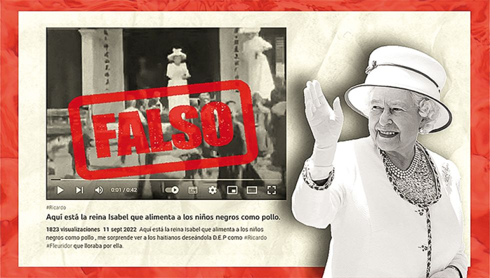 DESMENTIDO. Una de las tantas publicaciones falsas que circularon por internet desde el día que se comunicó del fallecimiento de Isabel II.