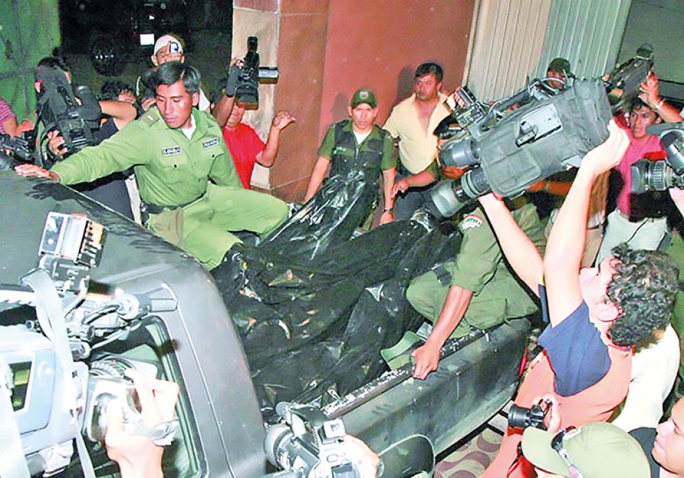 HECHO. Los cadáveres de los asesinados en la acción policial en el hotel Las Américas en 2009.