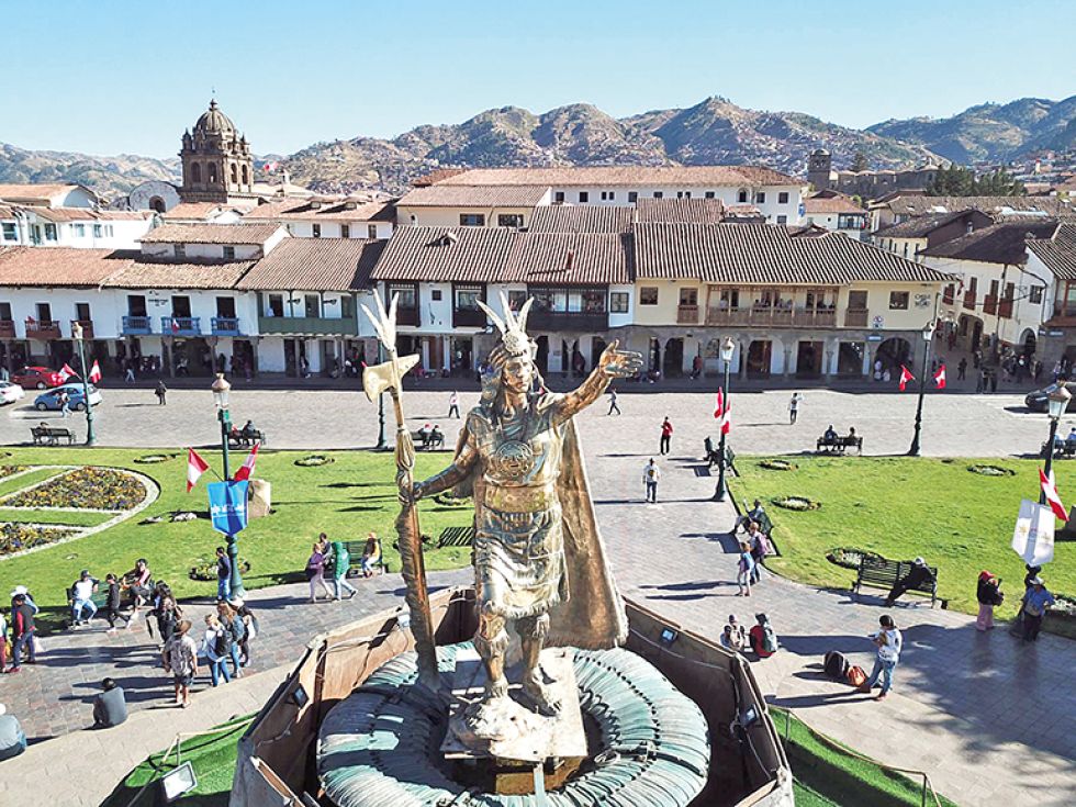 PERÚ. La Plaza de Armas del Cusco, uno de los sitios más visitados de esa ciudad peruana.