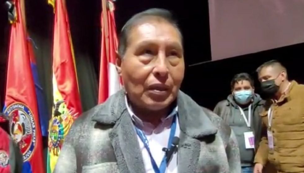 El representante del Comité Ejecutivo de la Universidad Boliviana (CEUB), Freddy Mendoza.