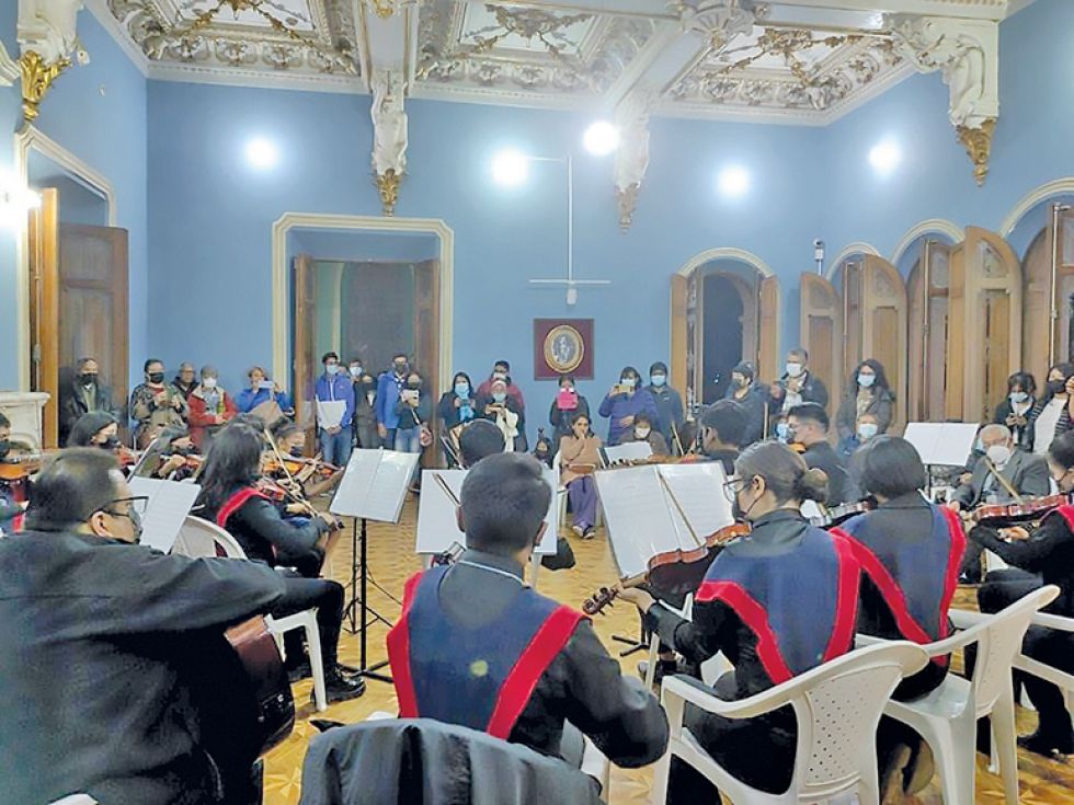 MUSEOS. El Castillo de la Glorieta contó con la presentación de la Orquesta de Cámara de la U.