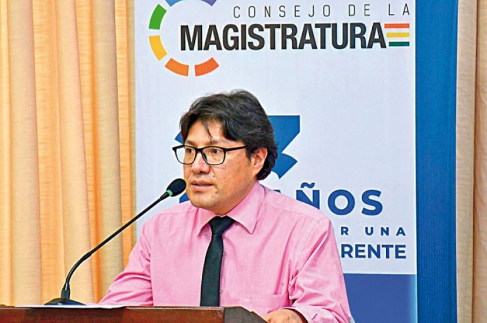 Una imagen de archivo del presidente del Consejo de la Magistratura, Marvin Molina.