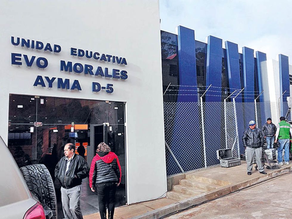 PREOCUPANTE. La unidad educativa Evo Morales no tiene agua, al igual que otras cuatro.