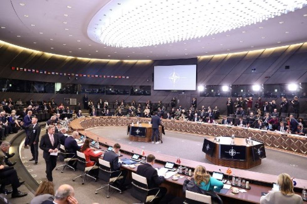 Los ministros de Defensa de la OTAN se preparan antes de una reunión el pasado 13 de octubre.