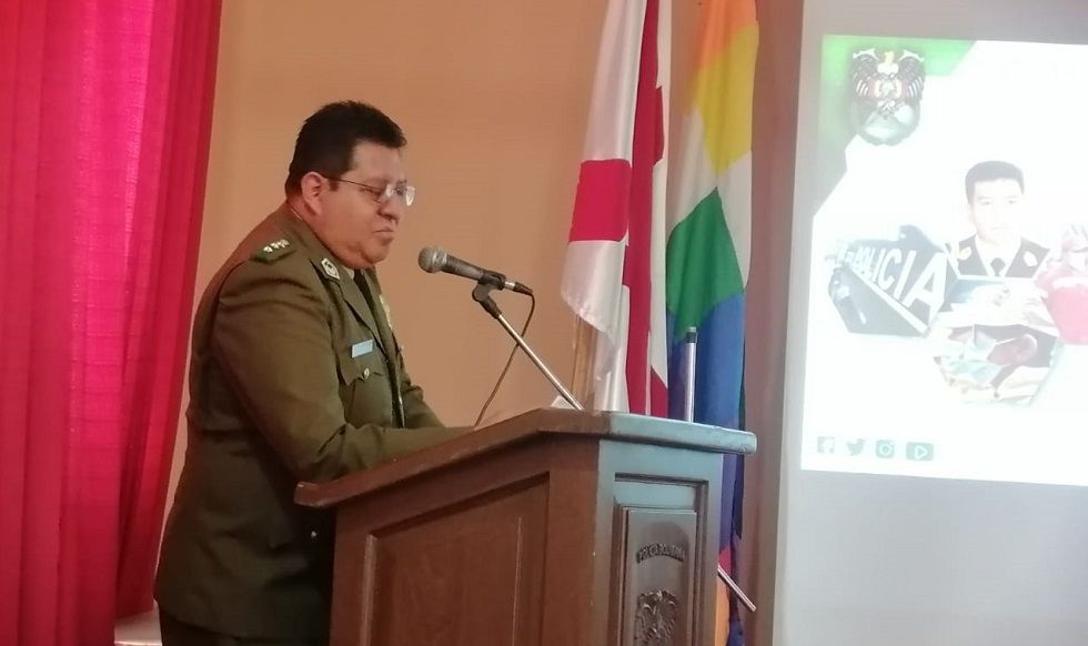 El director departamental de Tránsito, coronel Luis Fernando Loayza.