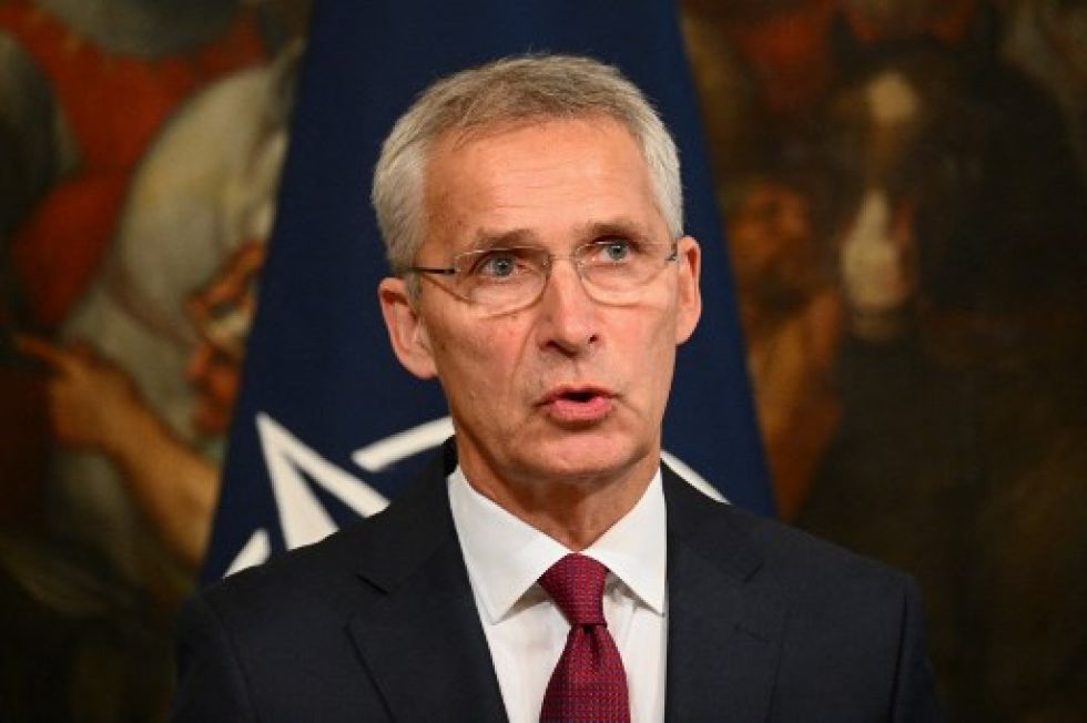 El secretario general de la OTAN, Jens Stoltenberg, en una conferencia de prensa este jueves.