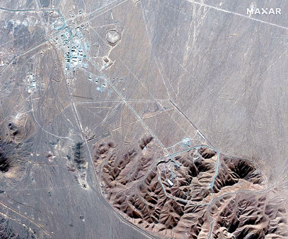 ALERTA. Imagen satelital de la planta de Fordo donde procesa el uranio altamente enriquecido.