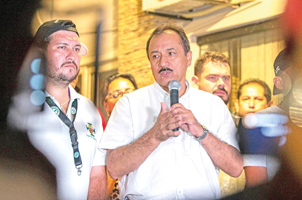 CONFLICTO. Vicente Cuéllar, uno de los líderes cívicos que encabezaron el paro cruceño.