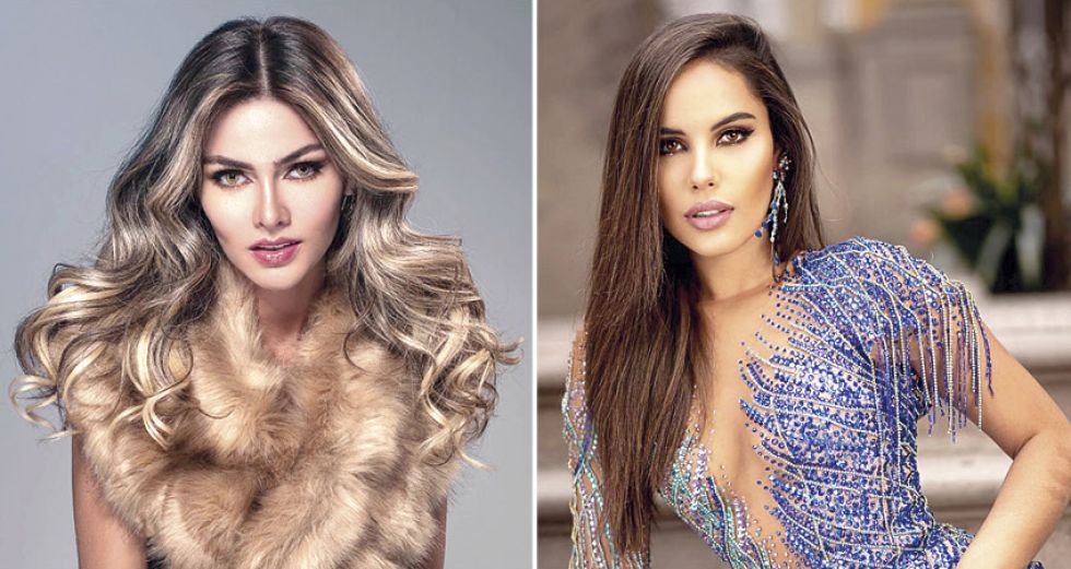 POLÉMICA. Sanabria (i), reina de belleza que representará a Bolivia en el certamen mundial de belleza; al lado, Fernanda Pavisic.