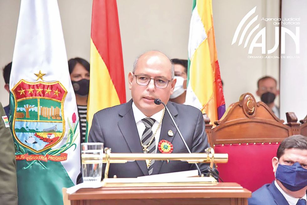 AUTORIDAD. El Presidente del Tribunal Supremo de Justicia habló con CORREO DEL SUR.