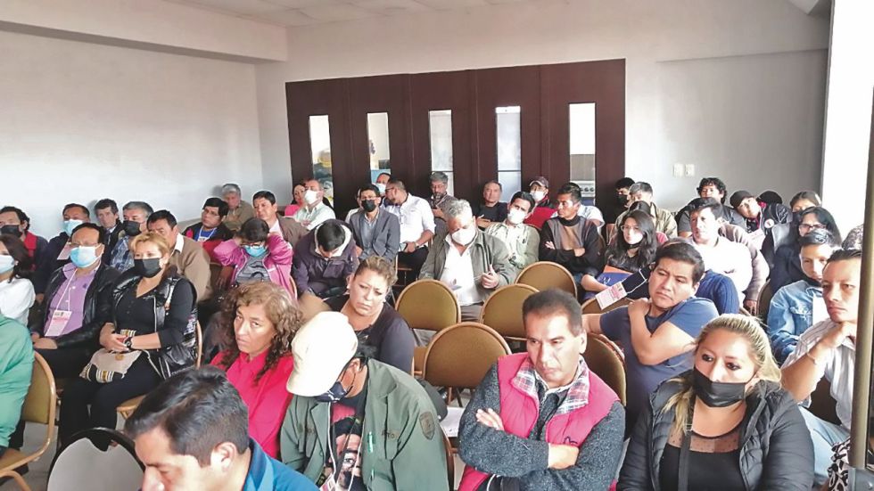 PREOCUPANTE. Ni la mitad de las instituciones que conforman el Comité Cívico de Chuquisaca estuvo en el congreso del pasado sábado en Sucre.