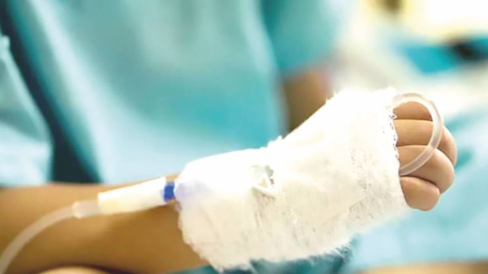 DOLOR. Pese a la acción oportuna de la Policía, la mujer quedó con lesiones en el cuerpo.
